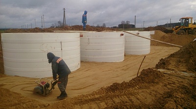 Modular wastewater treatment for the military unit Vornyany, Belarus, 105 cubic m